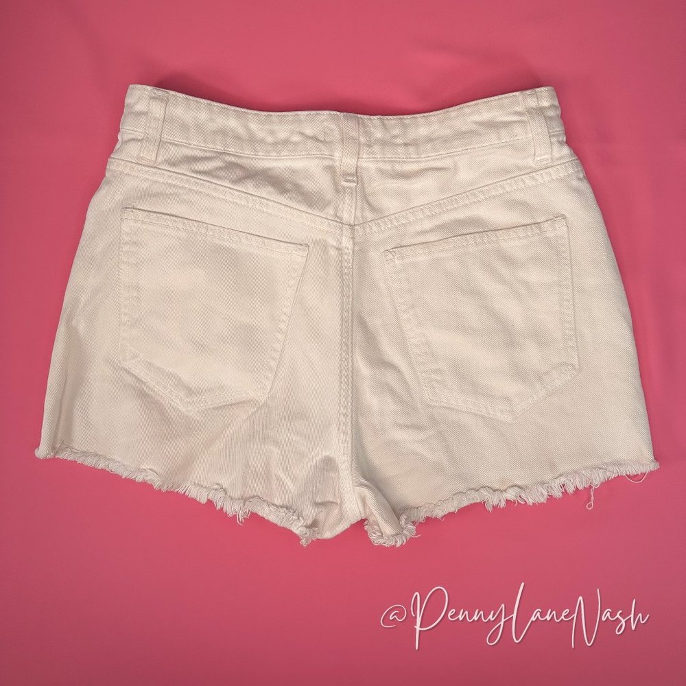 Harper Heritage White Cutoff High Rise Denim Short - Picture 5 of 10